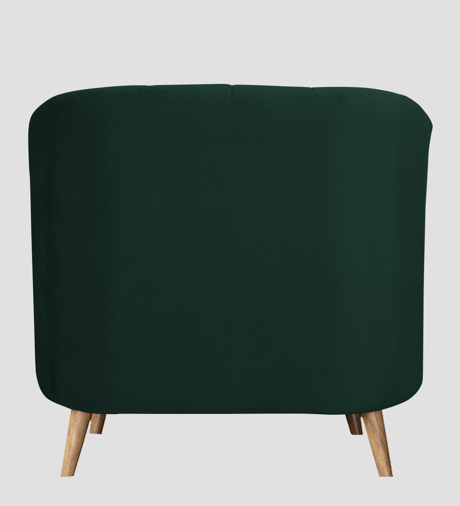 Nancy Velvet 1 Seater Sofa in Forest Green Colour