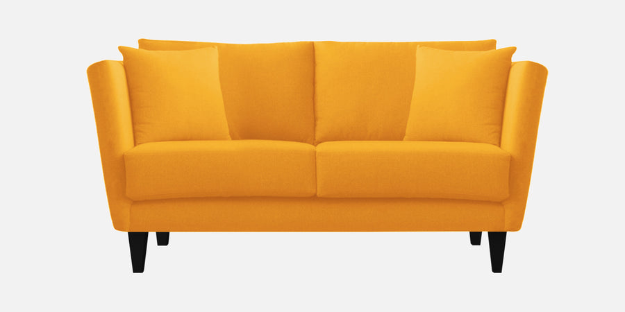 Norway Velvet 2 Seater Sofa In Safforn Yellow Colour - Febonic Living