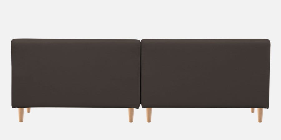 Woody Fabric Lhs Sectional Sofa 3 Lounger In Lito Brown Colour - Febonic Living
