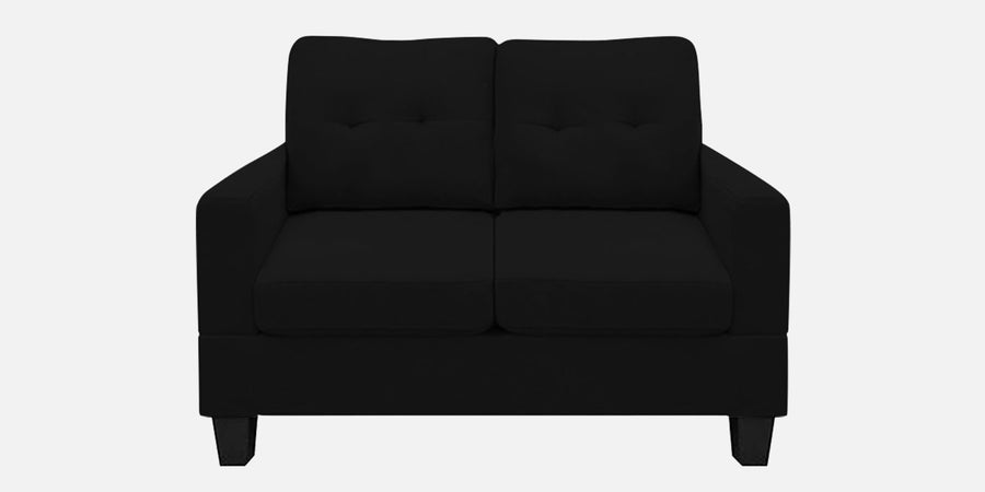 Thomas Fabric 2 Seater Sofa In Zed Black Colour - Febonic Living