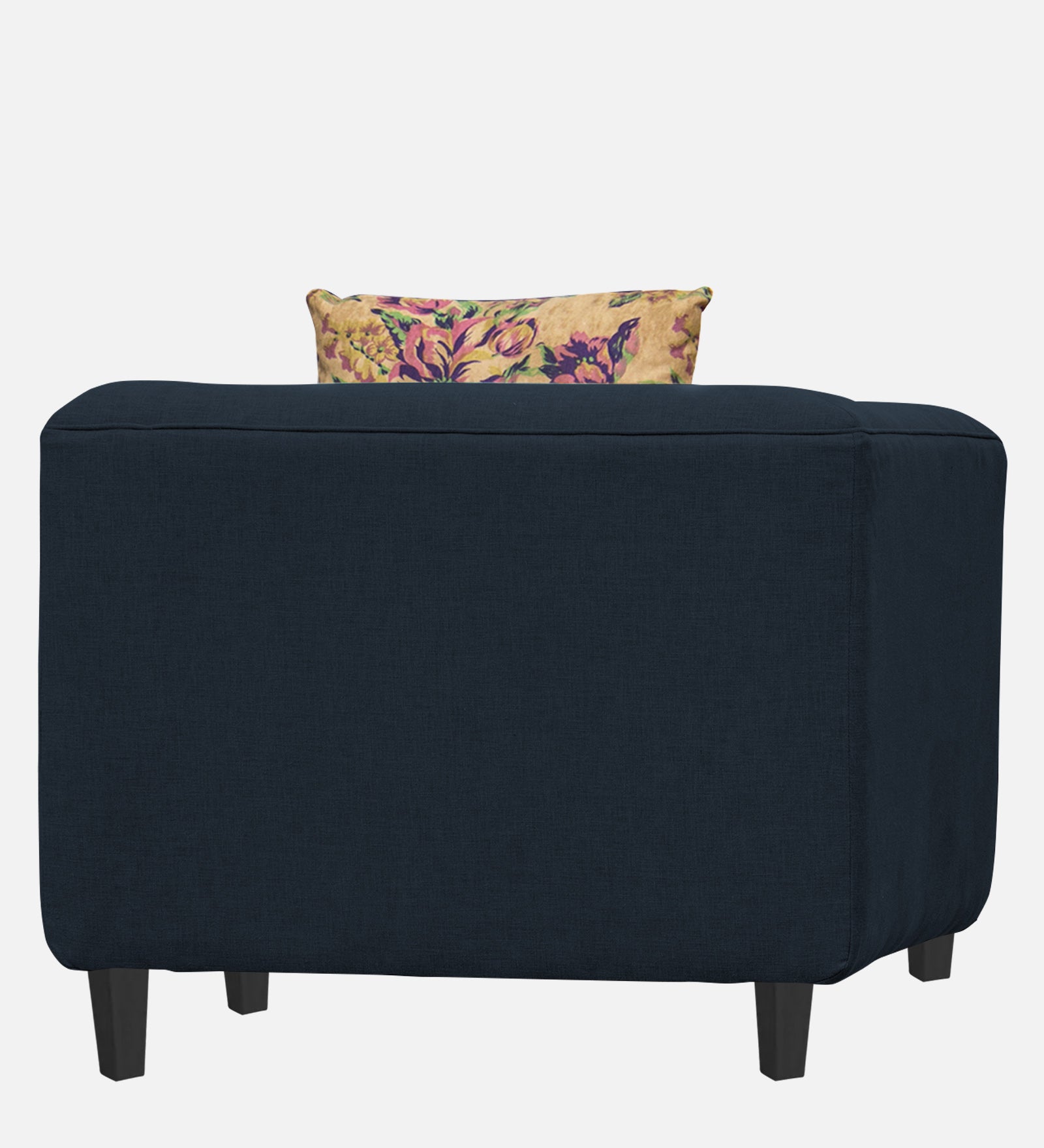Niki Fabric 1 Seater Sofa in Denim Blue Colour