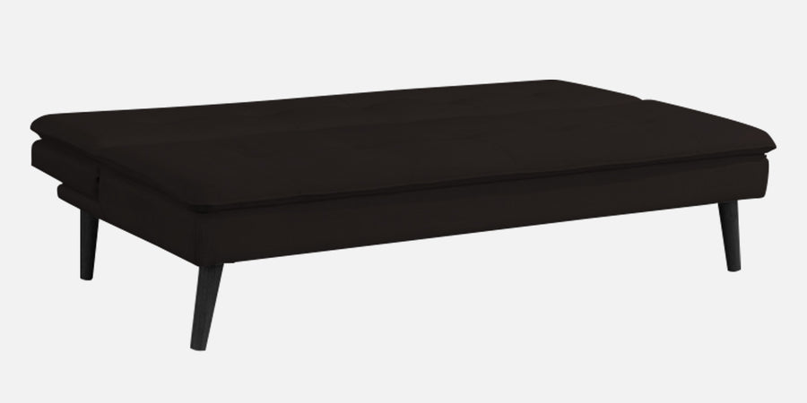 Toner Fabric 3 Seater Convertible Sofa Cum Bed In Cara Brown Colour - Febonic Living