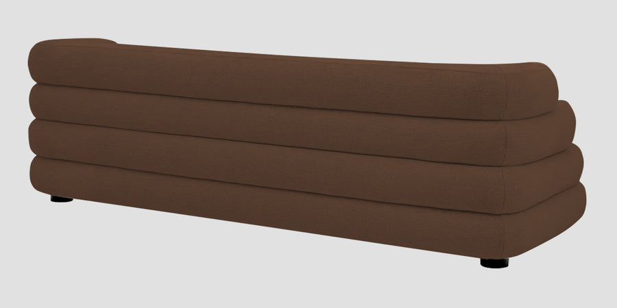 Wener Fabric 3 Seater Sofa In Ash Brown Colour - Febonic Living
