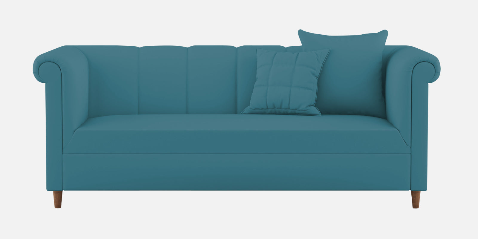 Rubi Velvet 3 Seater Sofa in Aqua Blue Colour