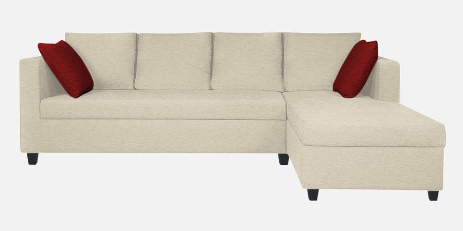Nebula Fabric Lhs Sectional Sofa 3 Lounger In Ivory Cream Colour - Febonic Living