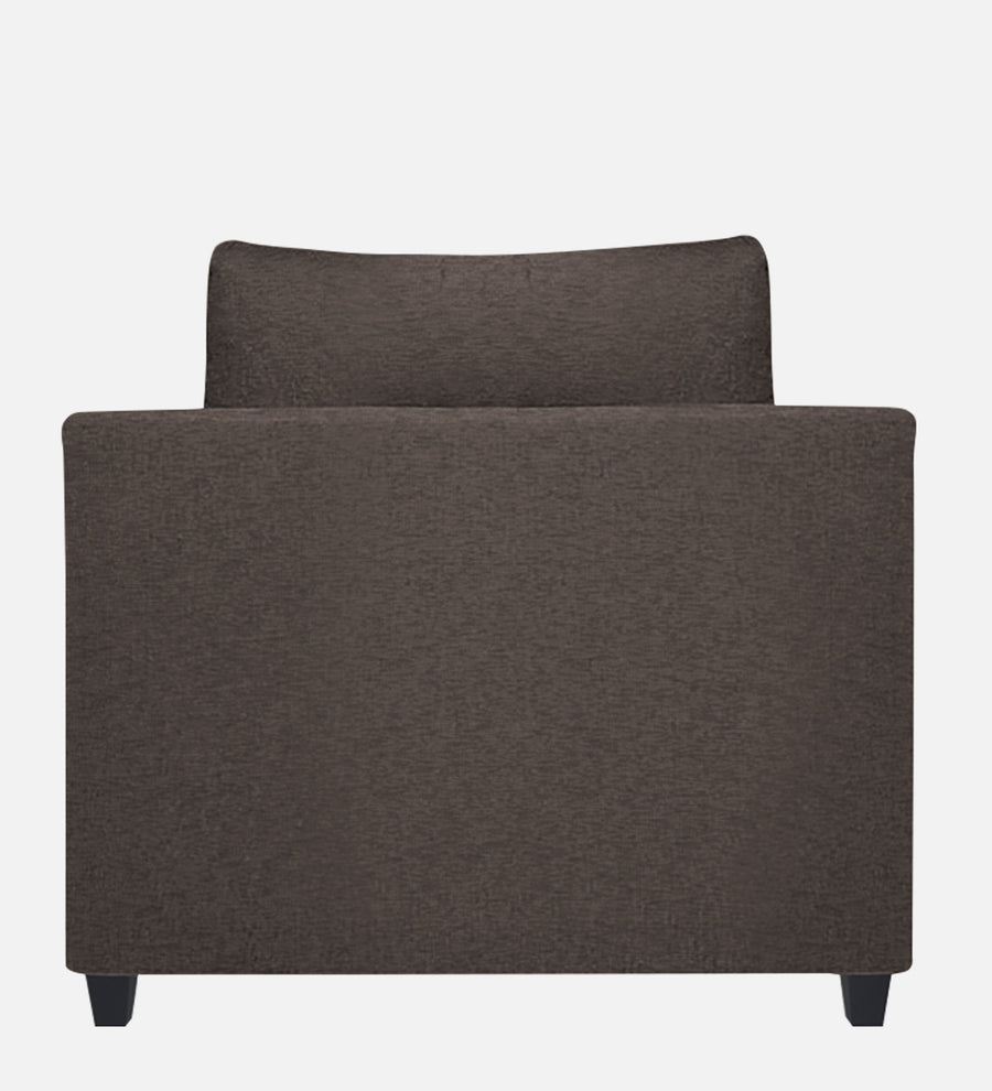 Nuska Fabric 1 Seater Sofa In Caspa Brown Colour - Febonic Living