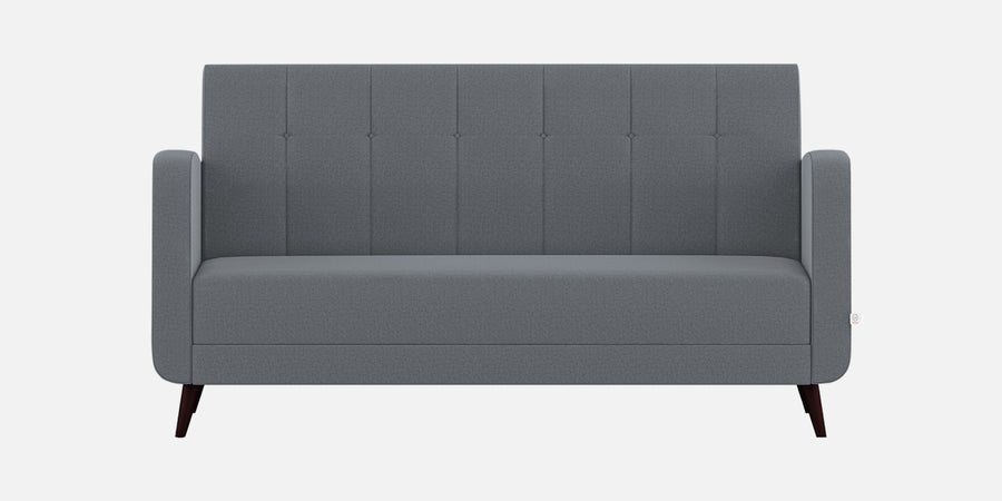 Wiki Velvet 3 Seater Sofa In Pubble Grey Colour - Febonic Living