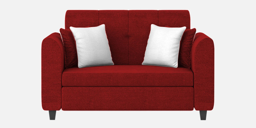 Denmark Fabric 2 Seater Sofa In Blood Maroon Colour - Febonic Living