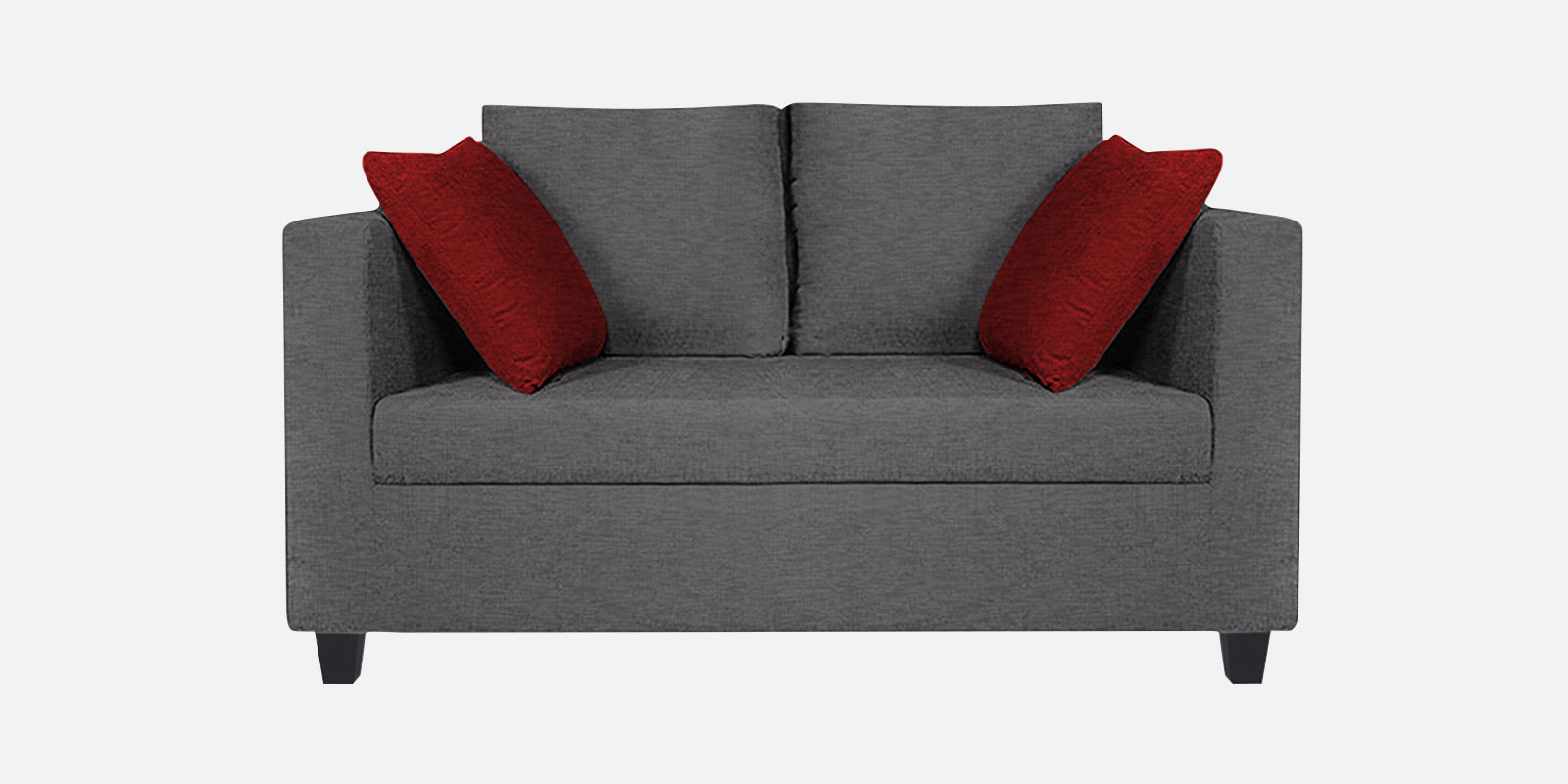 Nuska Fabric 2 Seater Sofa In Sudo Grey Colour - Febonic Living