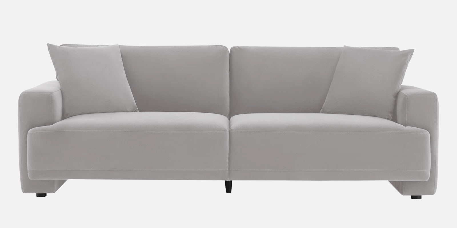 Kosta Velvet 3 Seater Sofa in light grey Colour