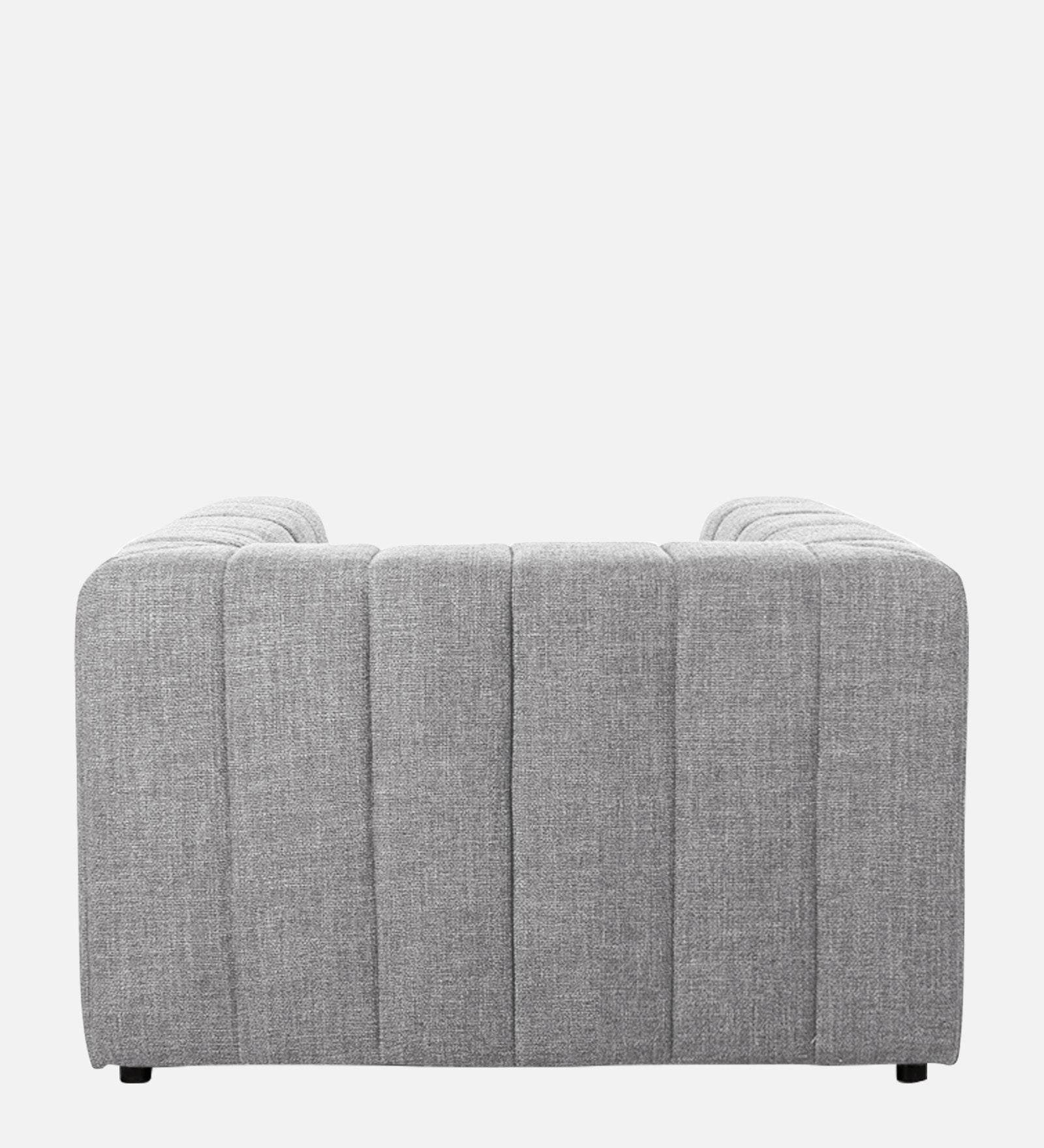 Lara Fabric 1 Seater Sofa in Lit Grey Colour