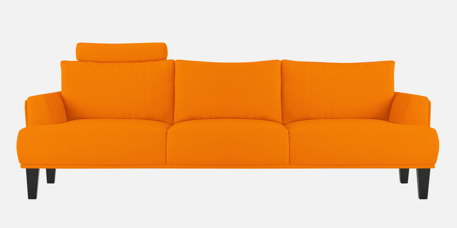 Como Fabric 3 Seater Sofa in Vivid Orange Colour