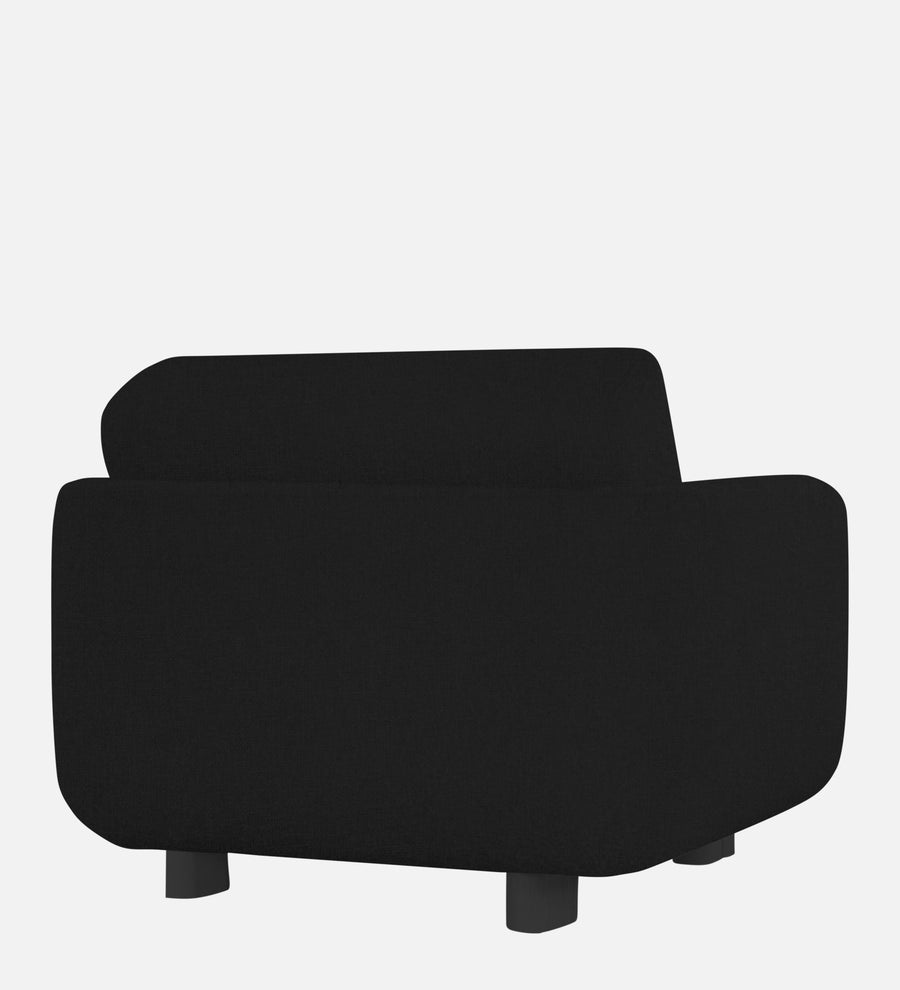 Varu Fabric 1 Seater Sofa In Zed Black Colour - Febonic Living