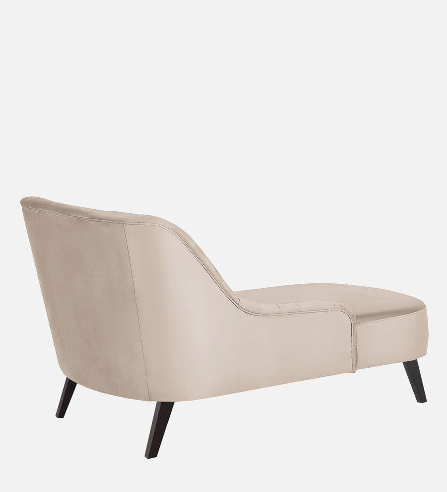 Flora Velvet Rhs Chaise Lounger In Camel Beige Colour - Febonic Living