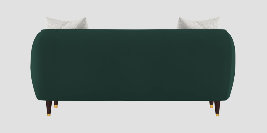 Hairo Velvet 2 Seater Sofa In Forest Green Colour - Febonic Living