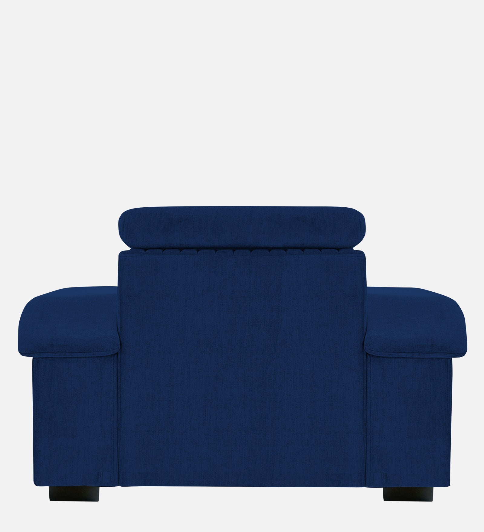 Draco Fabric 1 Seater Sofa In Royal Blue Colour