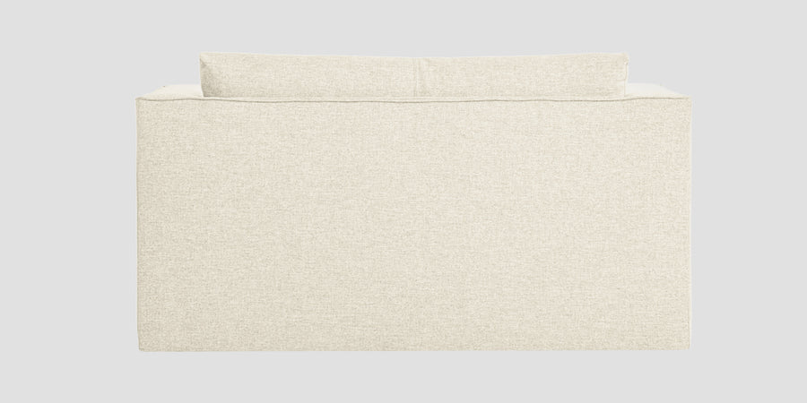 Kenia Fabric 2 Seater Foldable Sofa Cum Bed In Ivory Cream Colour - Febonic Living