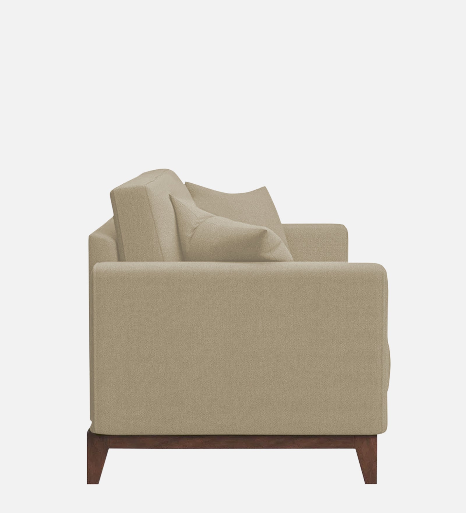 Luca Fabric 1 Seater Sofa in Honey Beige Colour