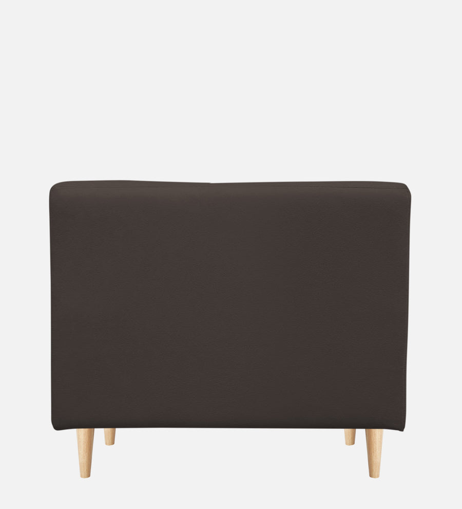 Woody Fabric 1 Seater Sofa In Lito Brown Colour - Febonic Living