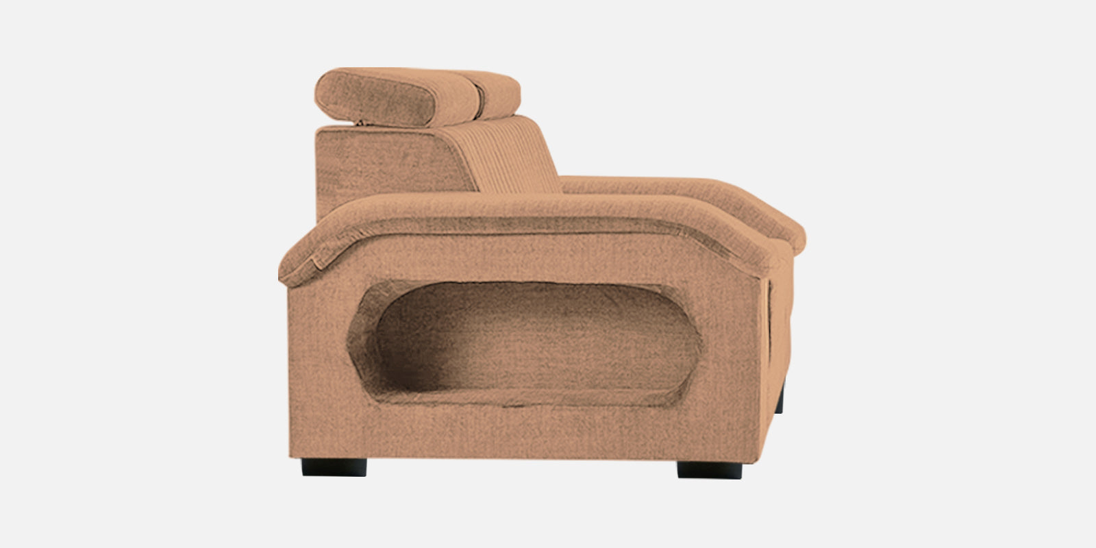 Draco Fabric 2 Seater Sofa In Cosmic Beige Colour