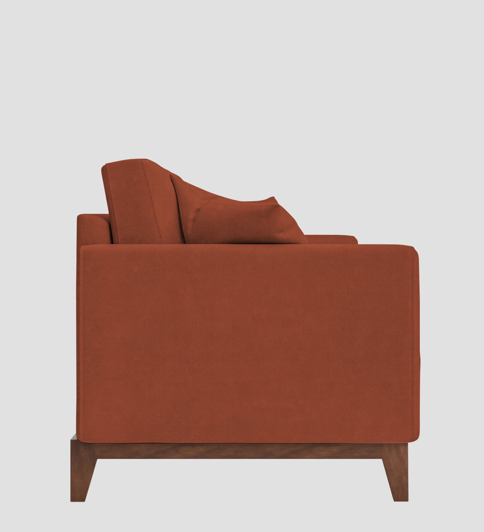 Luca Fabric 1 Seater Sofa in Royal Orange Colour