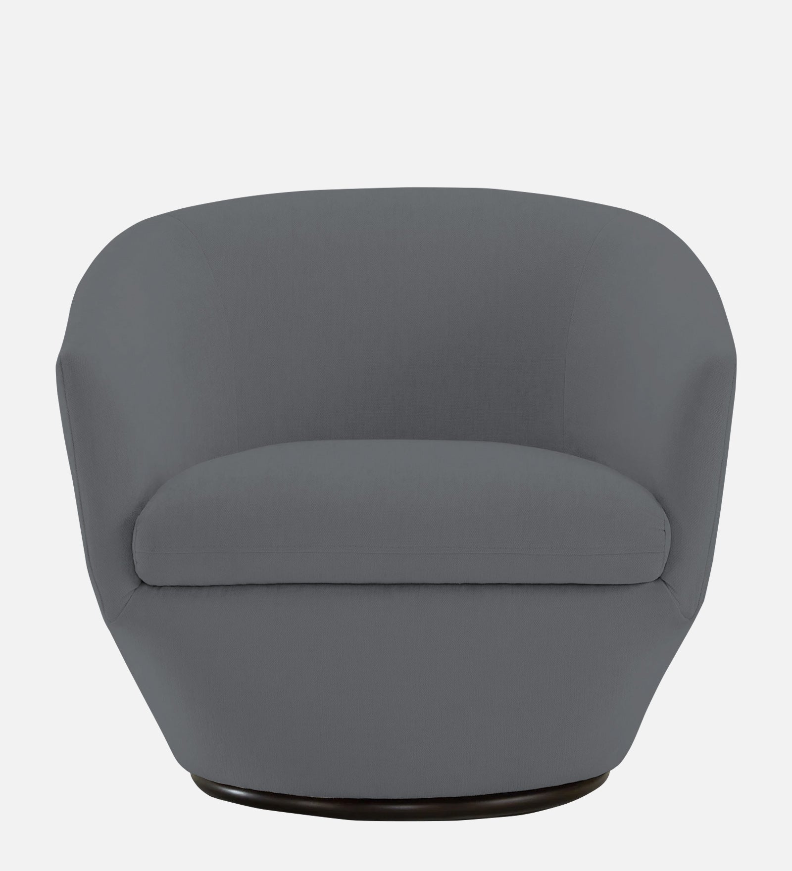 Haddie Velvet Swivel Chair in Pubble Grey Colour