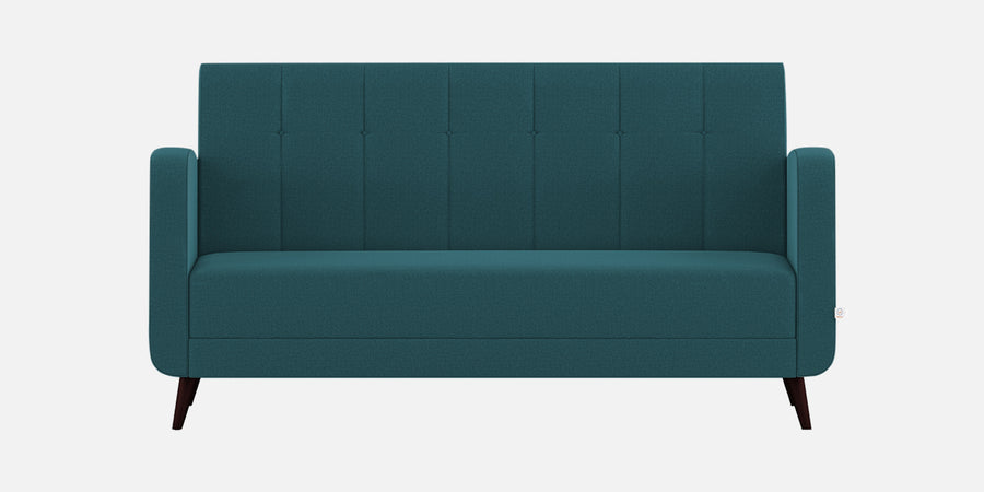 Wiki Velvet 3 Seater Sofa In Arabian Green Colour - Febonic Living