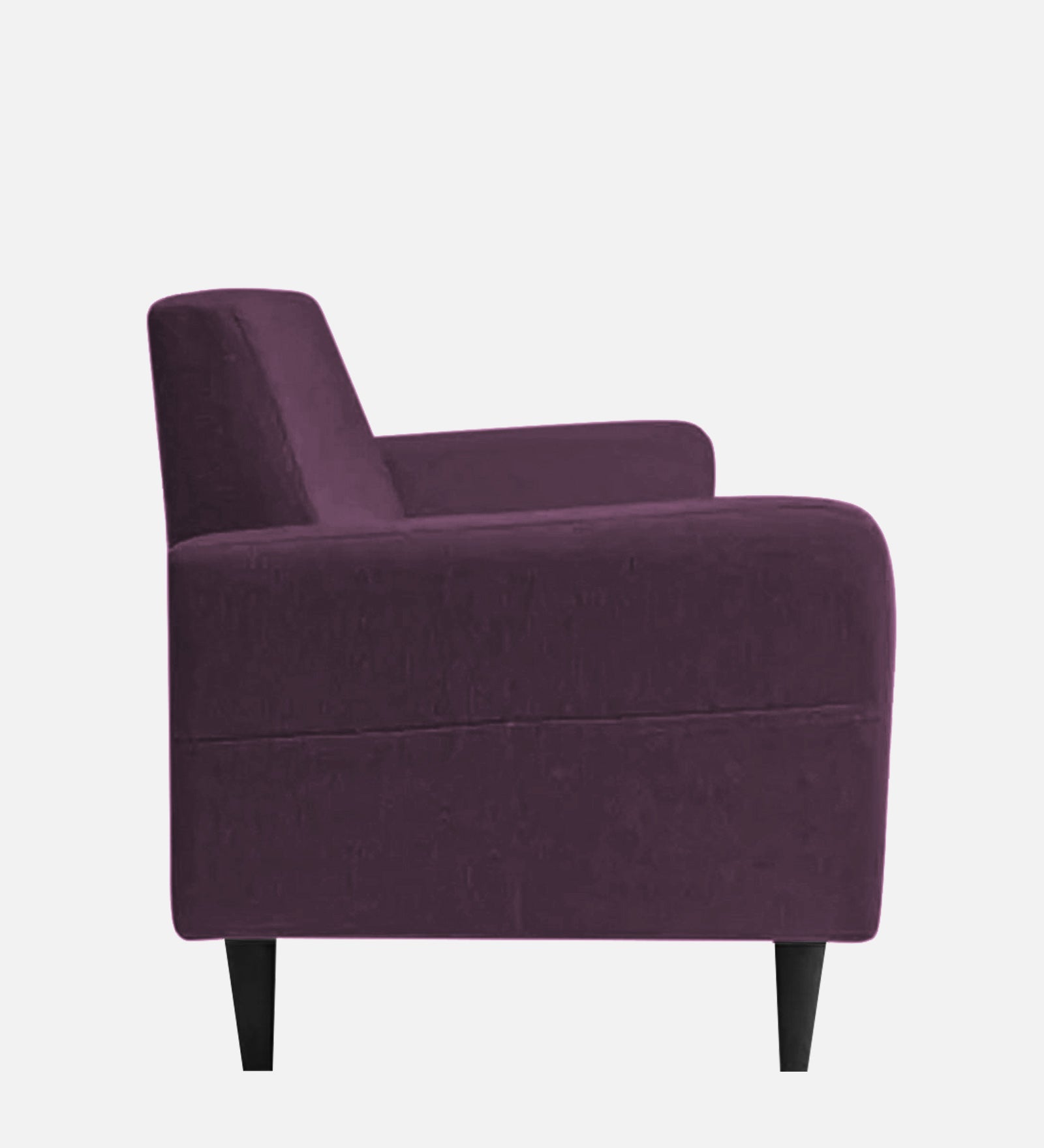 Marq Fabric 1 Seater Sofa in Greek Purple Colour