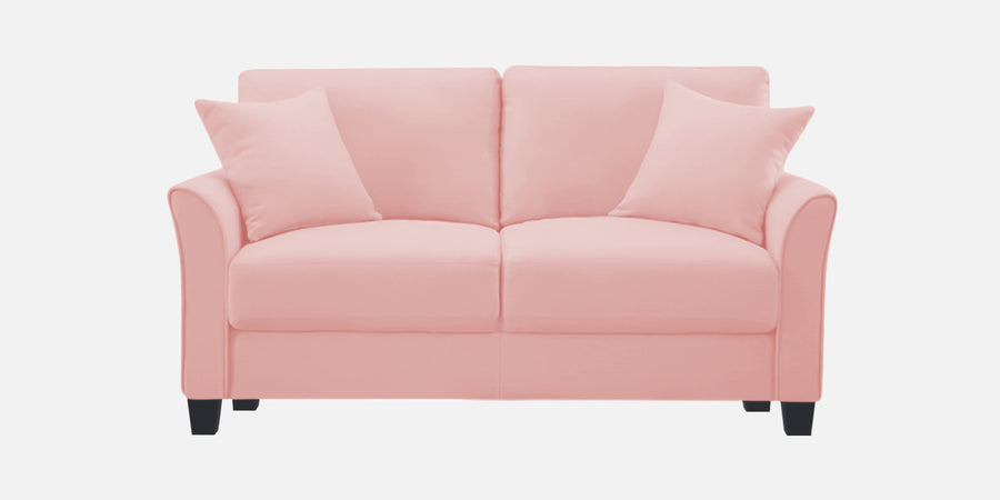Daroo Velvet 2 Seater Sofa In Millennial Pink Colour - Febonic Living