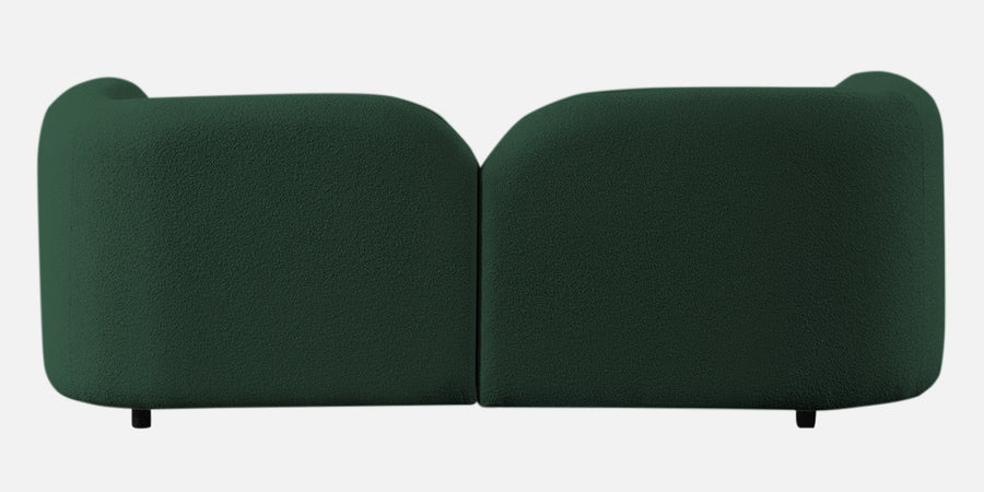 Corny Boucle Fabric 2 Seater Sofa In Hunter Green Colour - Febonic Living