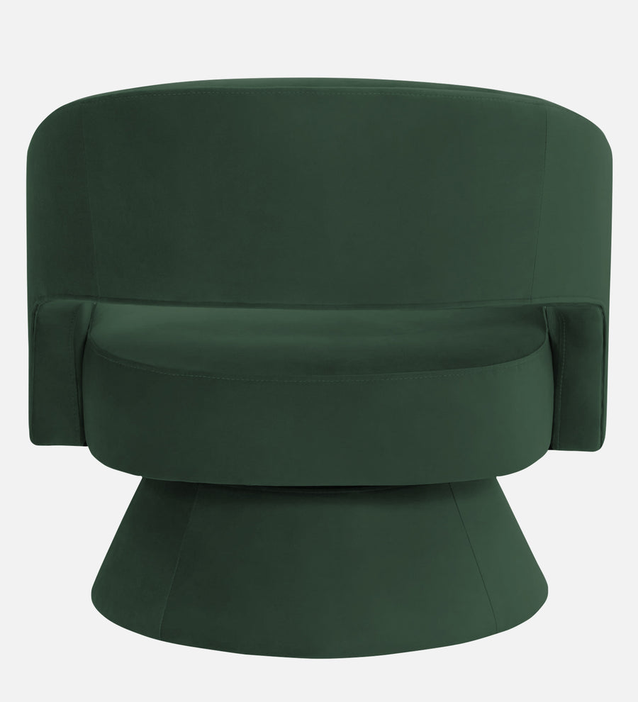 Pendra Velvet Swivel Chair In Amazon Green Colour - Febonic Living