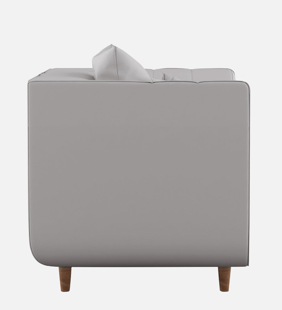 Sumo Velvet 1 Seater Sofa In Light Grey Colour - Febonic Living