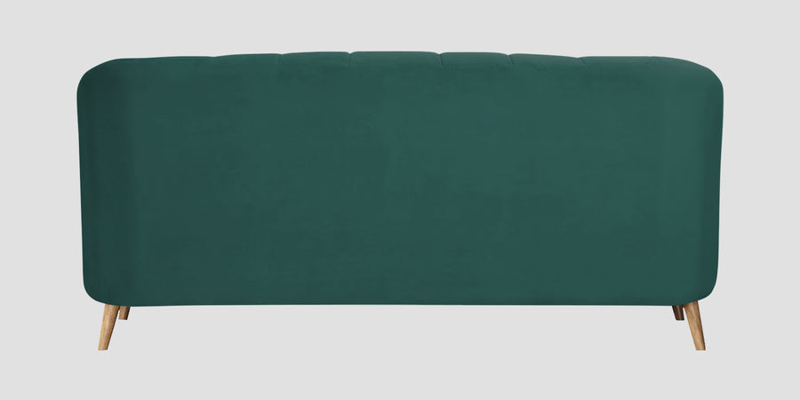 Kaylee Velvet 3 Seater Sofa In Pine Green Colour - Febonic Living