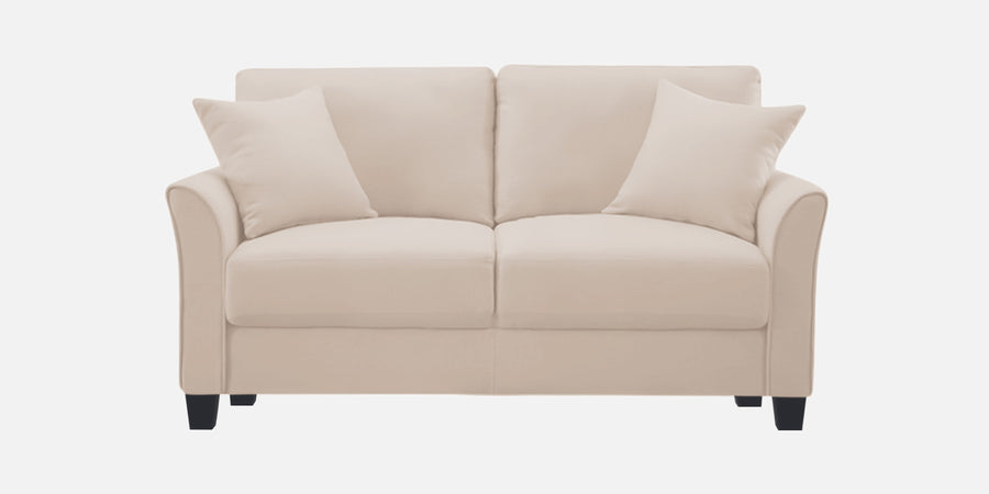 Daroo Velvet 2 Seater Sofa In Camel Beige Colour - Febonic Living