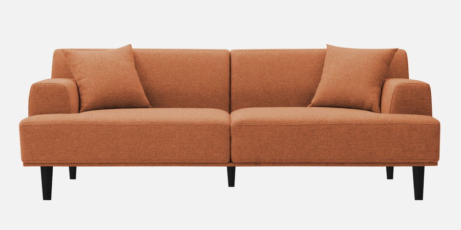 Cobby Fabric 3 Seater Sofa In Safforn Orange Colour - Febonic Living
