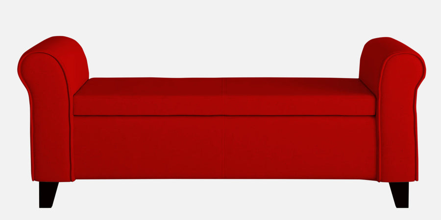 Molo Fabric 2 Seater Recamier In Ruby Red Colour With Storage - Febonic Living
