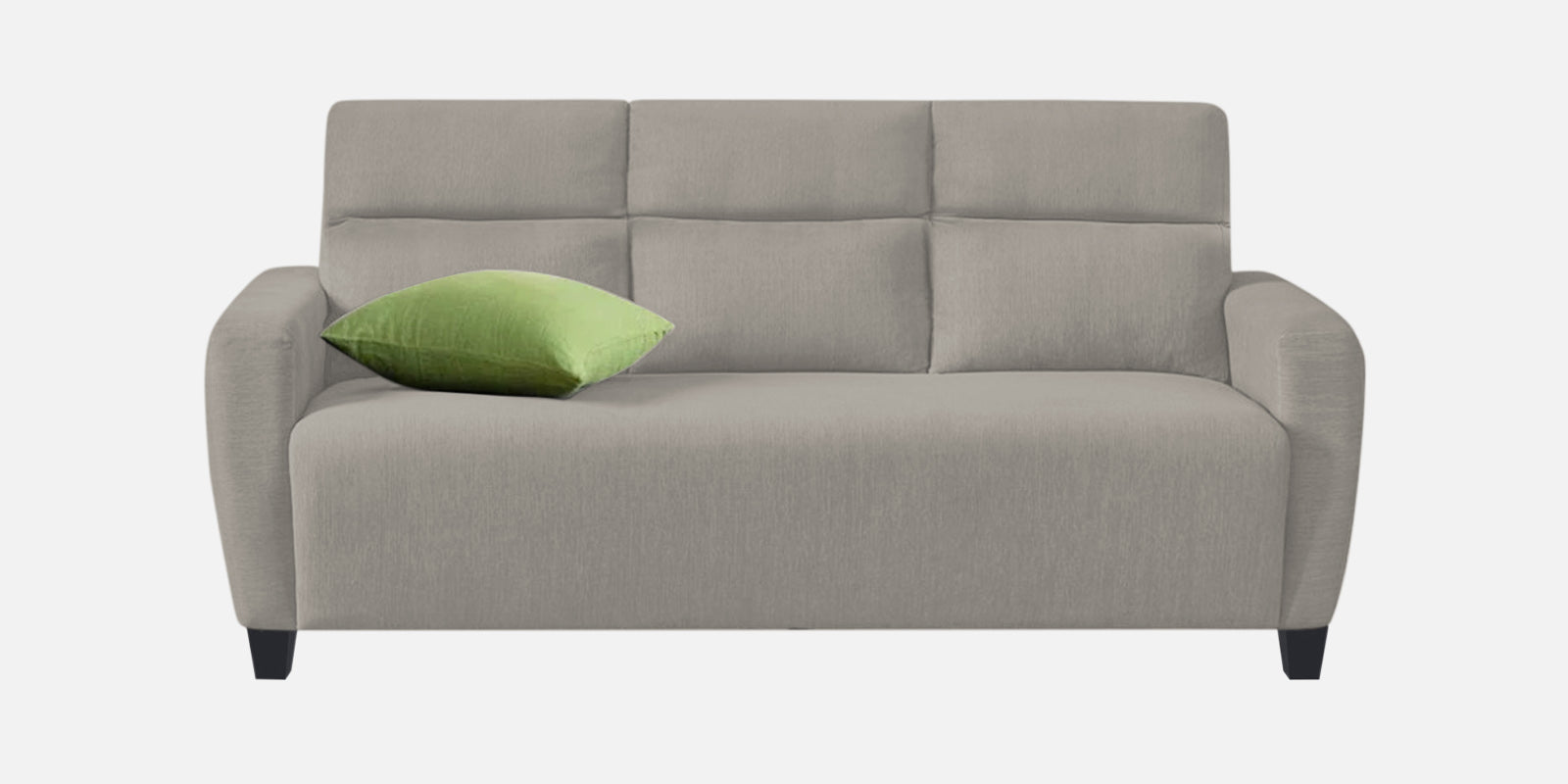 Bakadi Fabric 3 Seater Sofa In Ash Grey Colour - Febonic Living