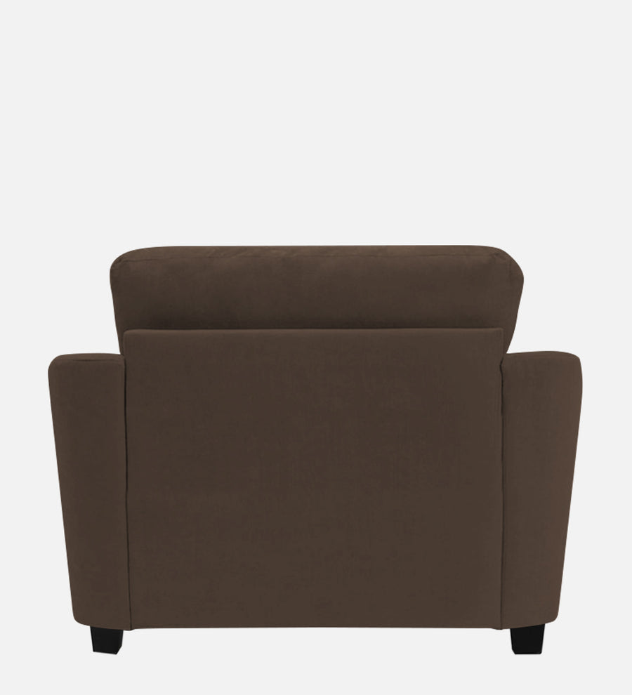 Mulan Fabric 1 Seater Sofa In Rose Brown Colour - Febonic Living