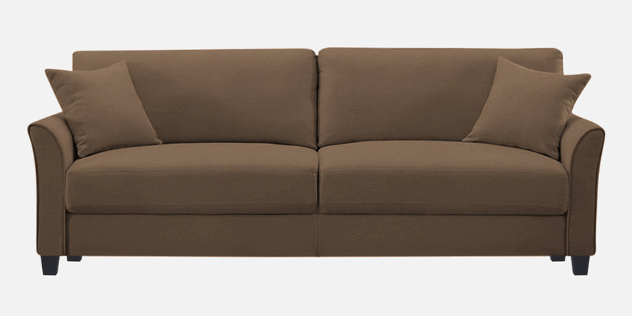 Daroo Velvet 3 Seater Sofa In Mocha Mouse Colour - Febonic Living