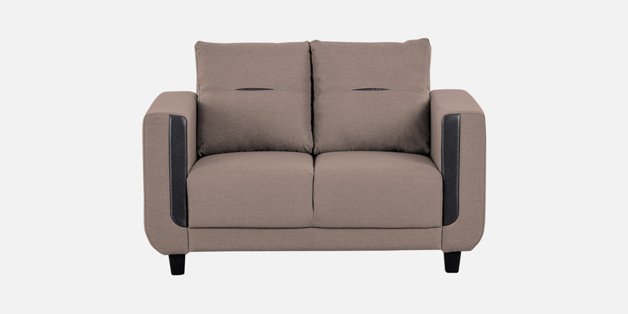 Perry Fabric 2 Seater Sofa In Kadhi Beige Colour - Febonic Living
