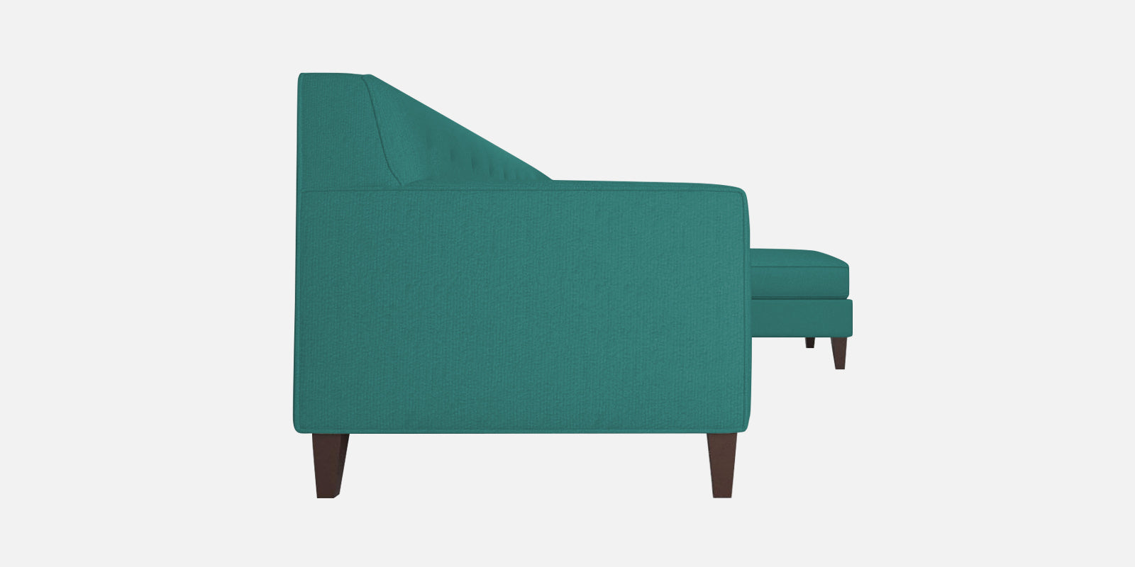 Miller Fabric RHS Sectional Sofa (3+Lounger) in Sea Green Colour