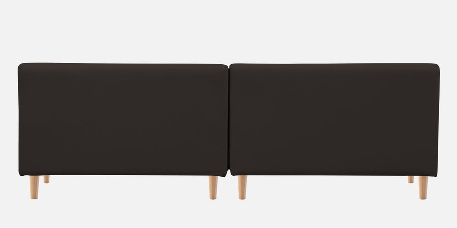 Woody Fabric Rhs Sectional Sofa 3 Lounger In Coal Brown Colour - Febonic Living