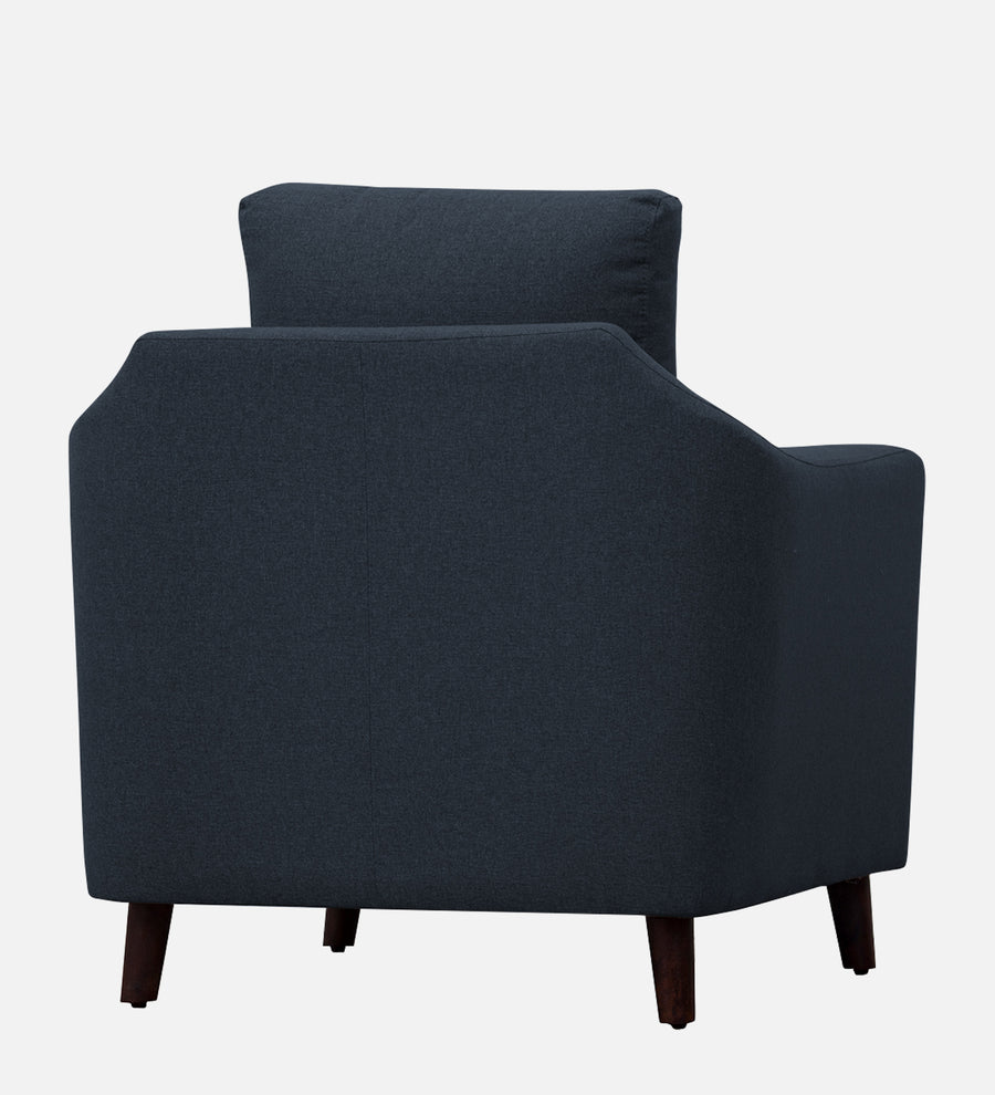 Kevin Fabric 1 Seater Sofa In Denim Blue Colour - Febonic Living