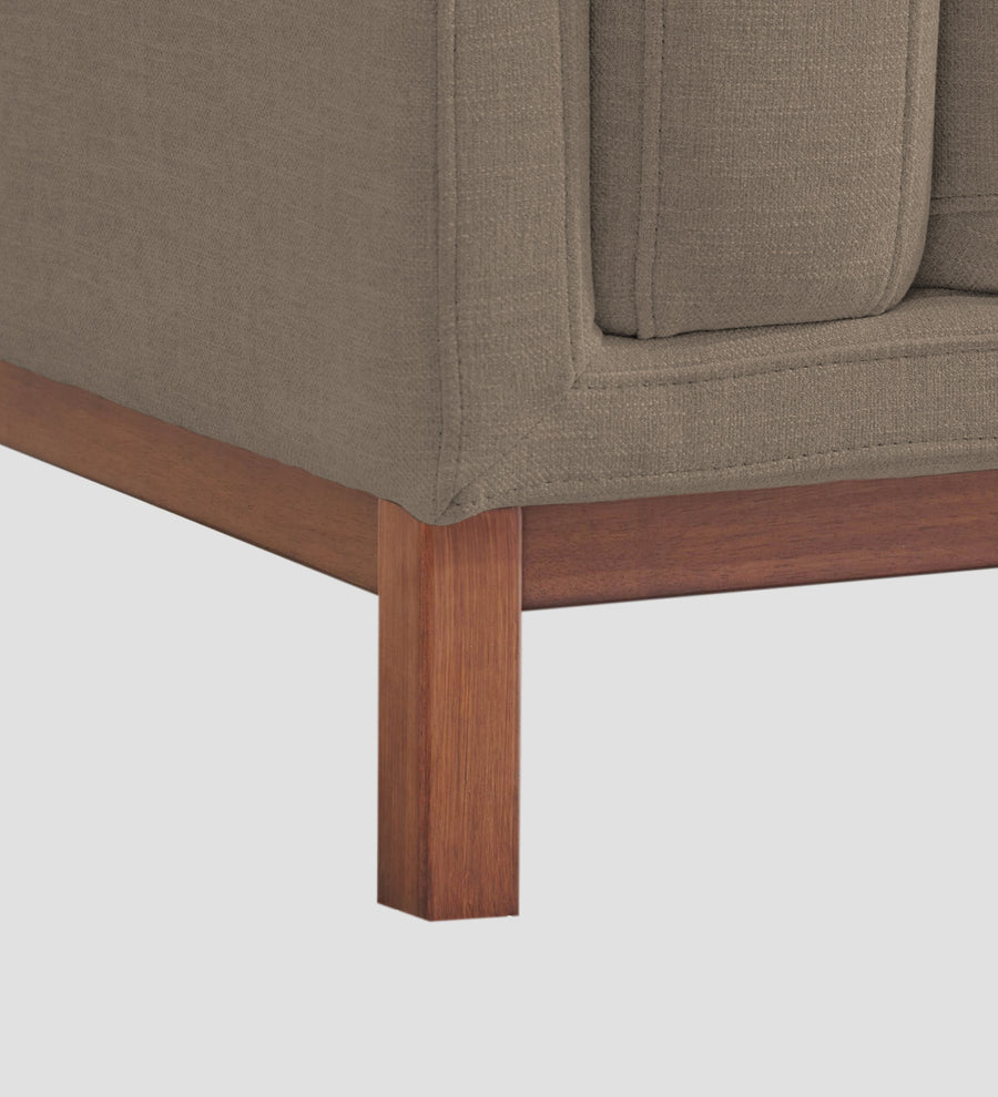 Borry Fabric 1 Seater Sofa In Hazel Beige Colour - Febonic Living