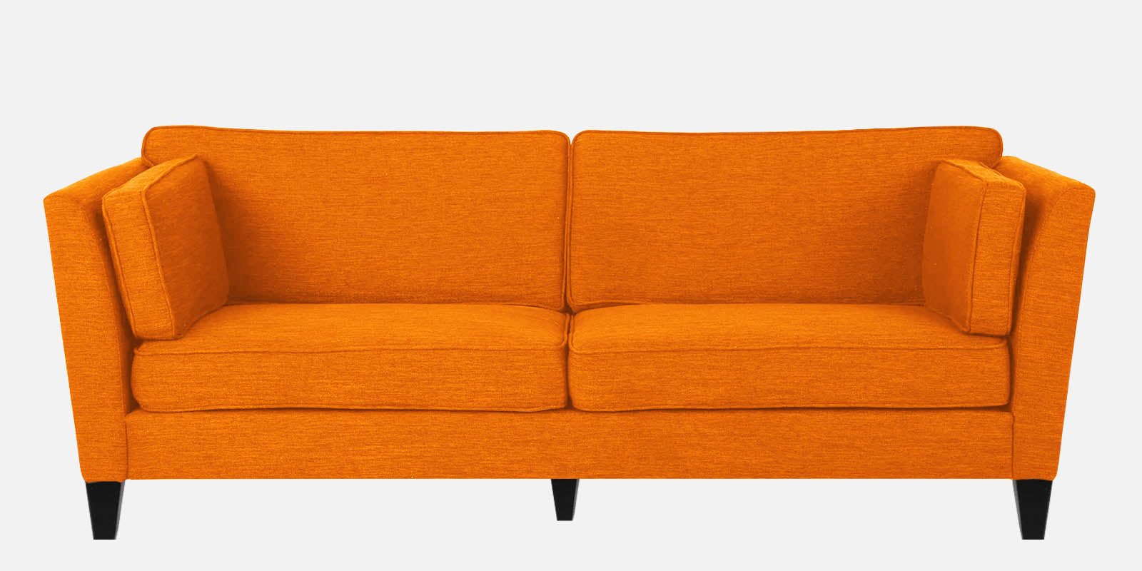 Nigar Fabric 3 Seater Sofa in Vivid Orange Colour