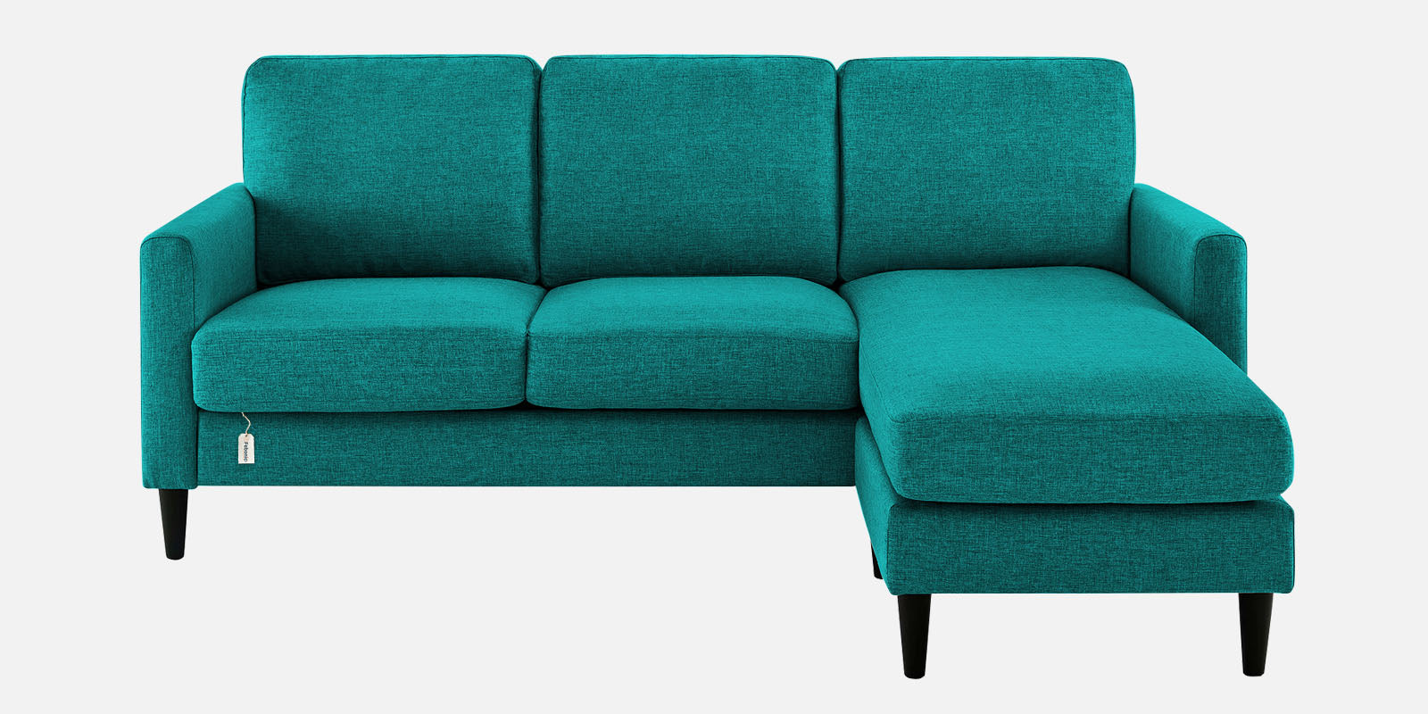 Romie Fabric LHS Sectional Sofa (2+Lounger) in Sea Green Colour