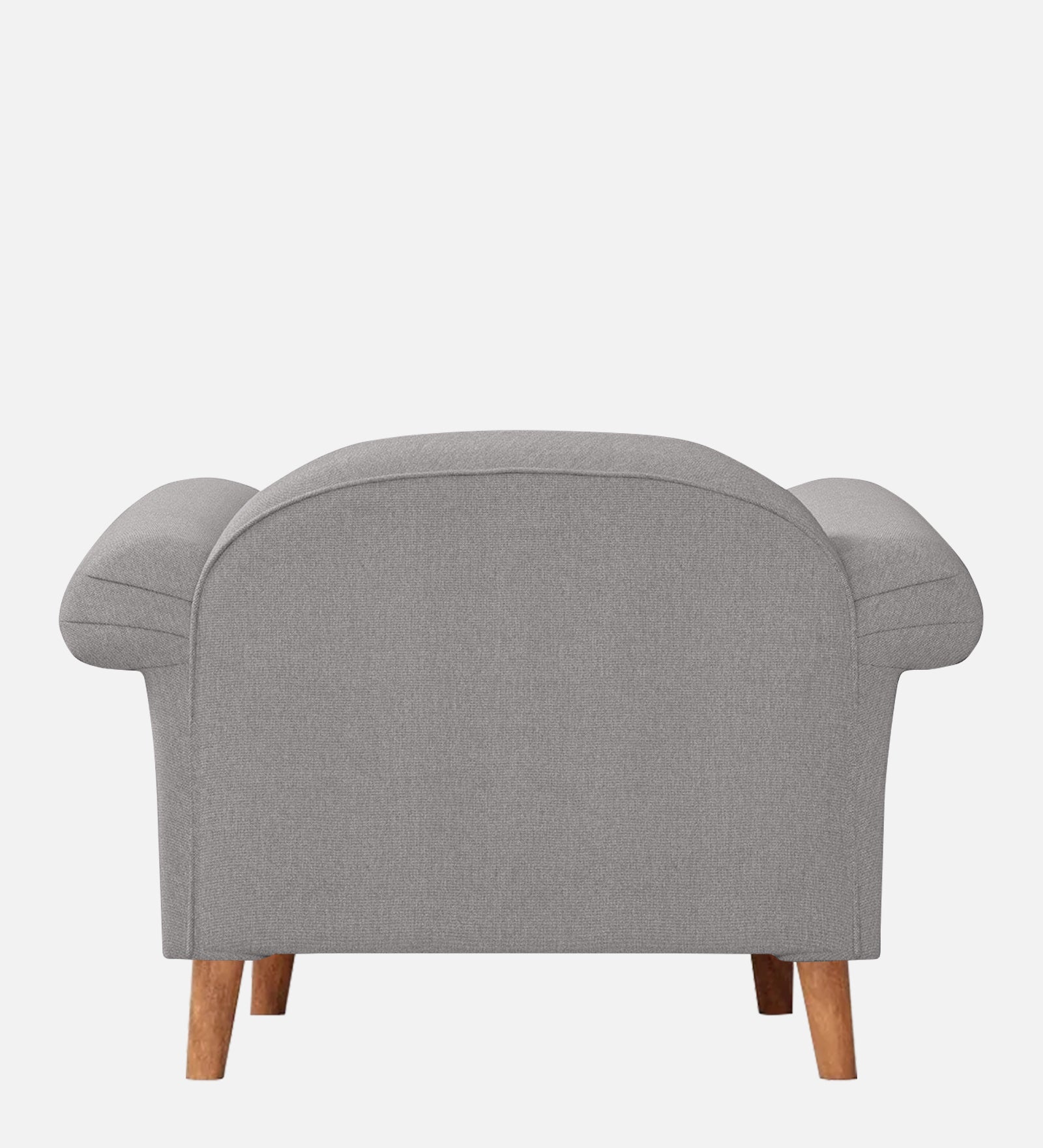 Barber Fabric 1 Seater Sofa in Silver Grey Colour