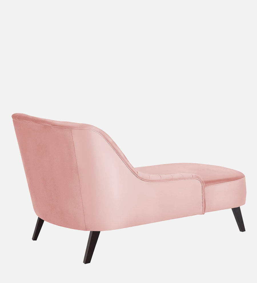 Flora Velvet Rhs Chaise Lounger In Millennial Pink Colour - Febonic Living