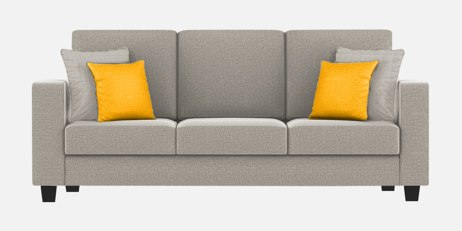 Nabi Fabric 3 Seater Sofa In Ash Grey Colour