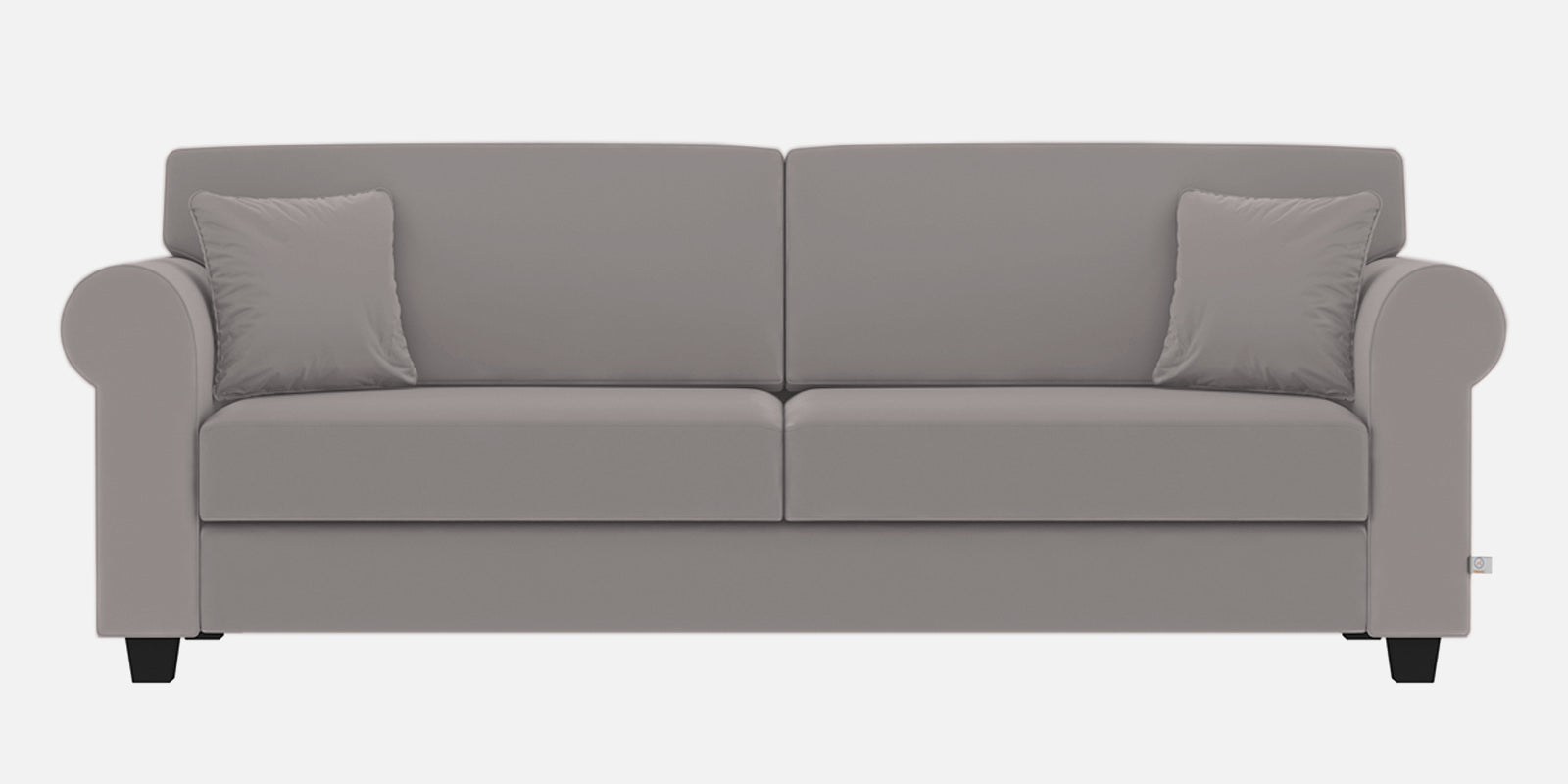 Numonk Velvet 3 Seater Sofa in Pearl Grey Colour